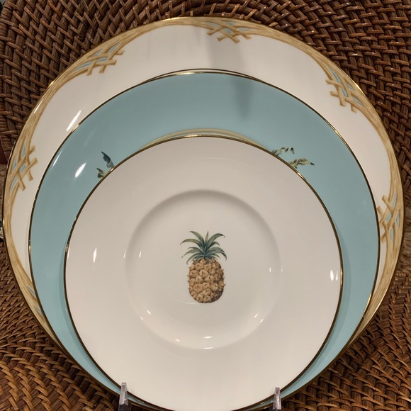 Lenox British Colonial Mix and Match Collection, 1 Bamboo Dinner Plate. - Picture 3 of 4